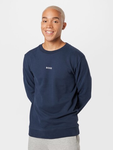 BOSS Orange Sweatshirt 'Weevo 1' in Blau: predná strana