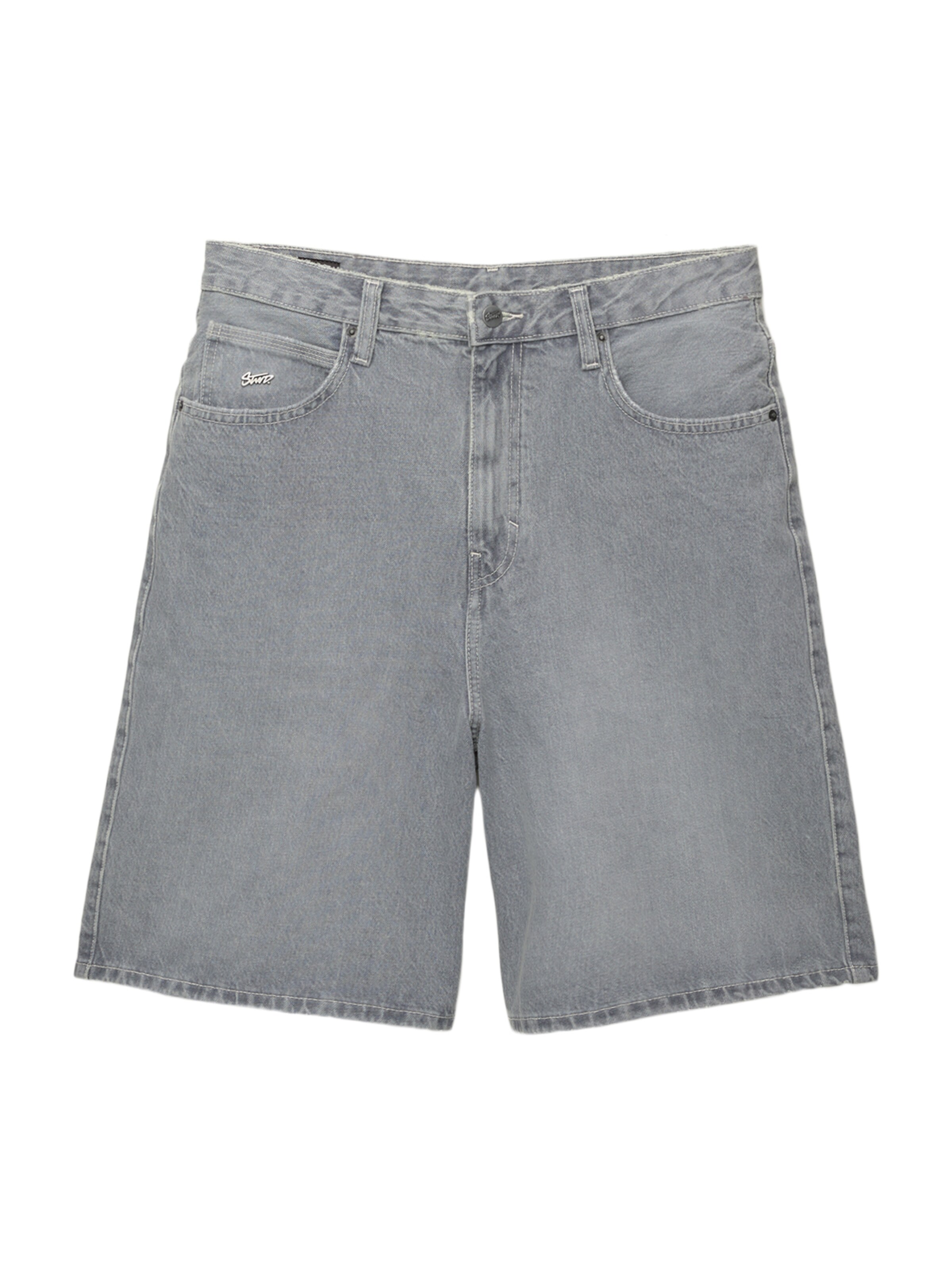 Baggy Jean Pull&Bear en gris : devant