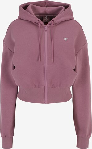 OCEANSAPART Sweat jacket 'Trixy' in Pink: front