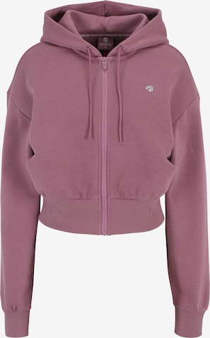 OCEANSAPART Sweat jacket 'Trixy' in Pink: front