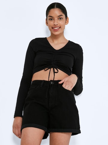 Noisy may Loose fit Jeans 'SMILEY' in Black