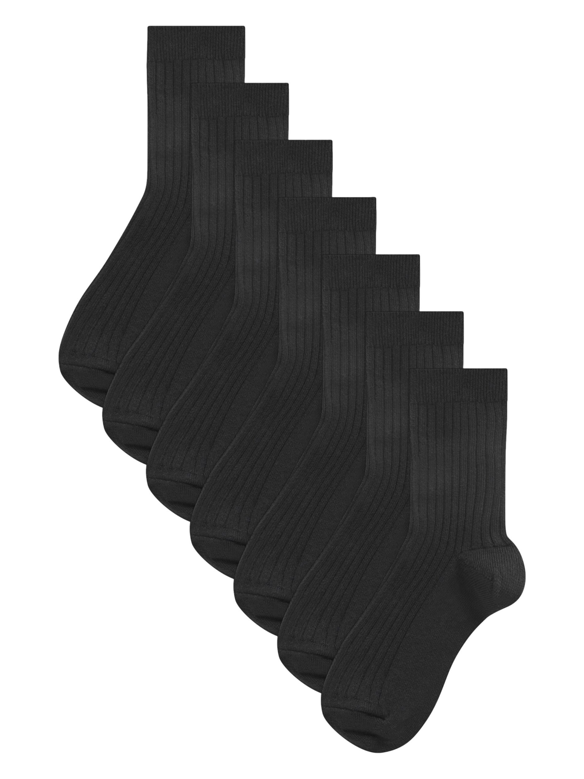 Next Socken in Schwarz: Vorderseite