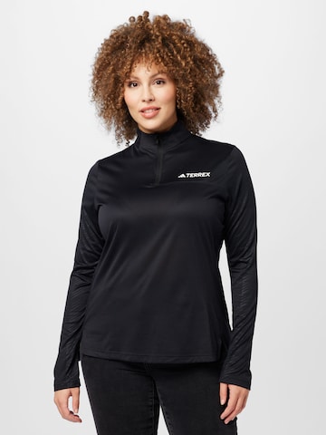 ADIDAS TERREX Functioneel shirt in Zwart: voorkant