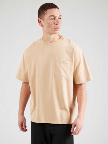 T-Shirt SCOTCH & SODA en beige : devant