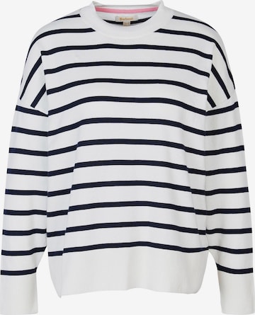 Barbour Sweater in White: front