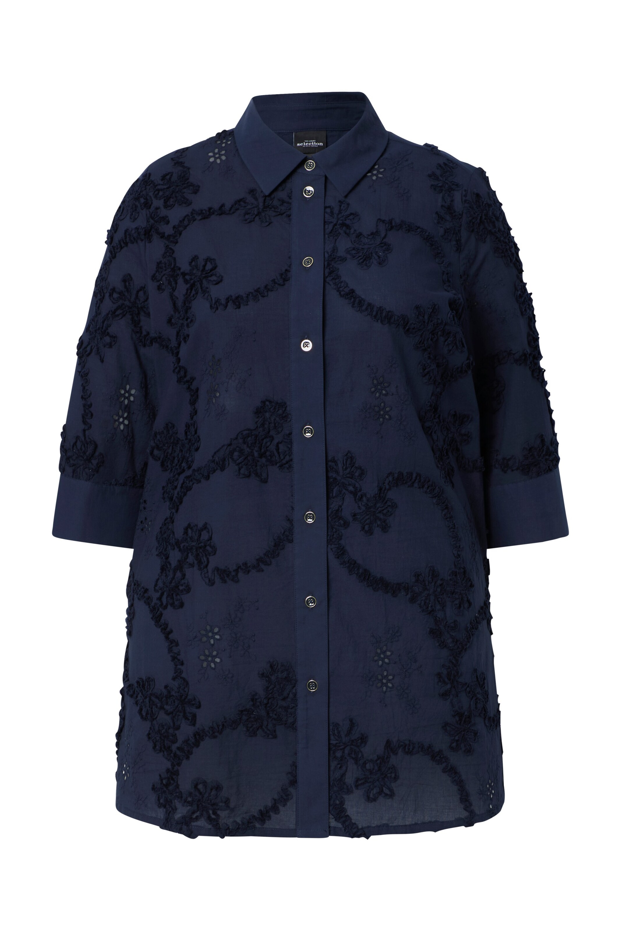 Ulla Popken Tuniek in Blauw: voorkant