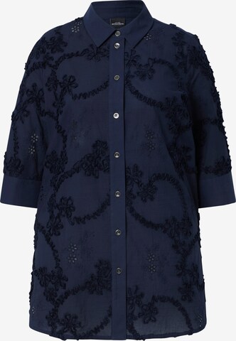 Ulla Popken Tuniek in Blauw: voorkant