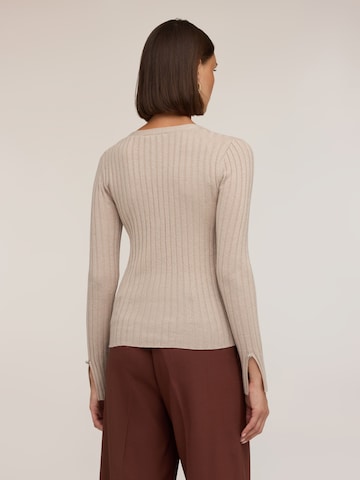 MOTIVI Gebreid vest in Beige