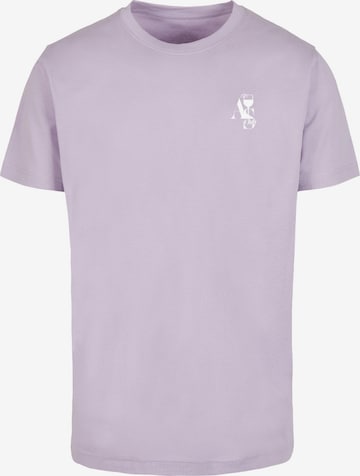 T-Shirt 'A S Club' Mister Tee en violet : devant