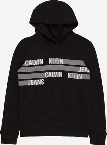 Sweat Calvin Klein Jeans en noir : devant