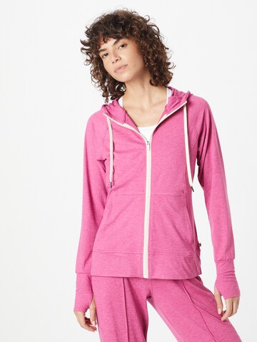 Marika Athletic Zip-Up Hoodie 'DANNI' in Pink: front