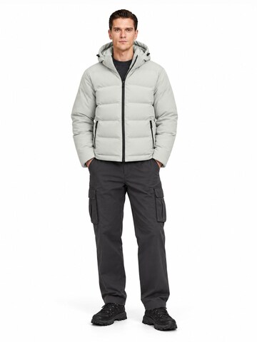 ALLTHEMEN Winter Jacket 'Wärmekammer' in Beige: front