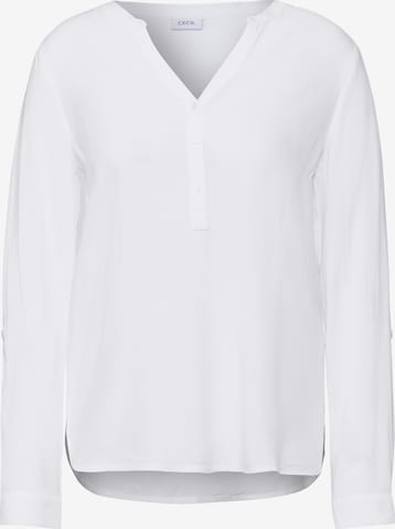 CECIL Bluse in Unifarbe in Weiß: Vorderseite
