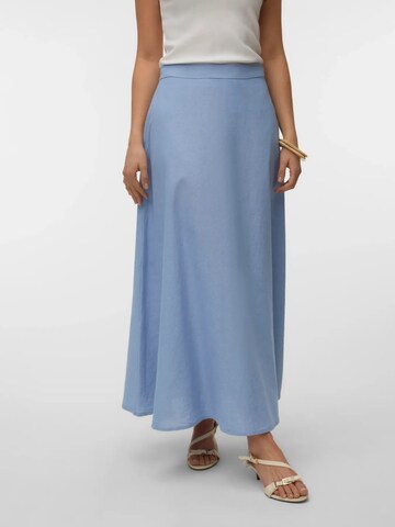 VERO MODA Rok 'VERO MODA - VMNORMA MW MAXI CHAMBRAY SKIRT - Dames - Rokken' in Blauw