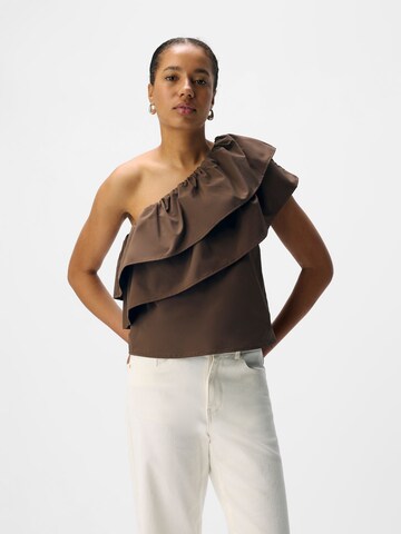 Top di OBJECT in marrone: frontale