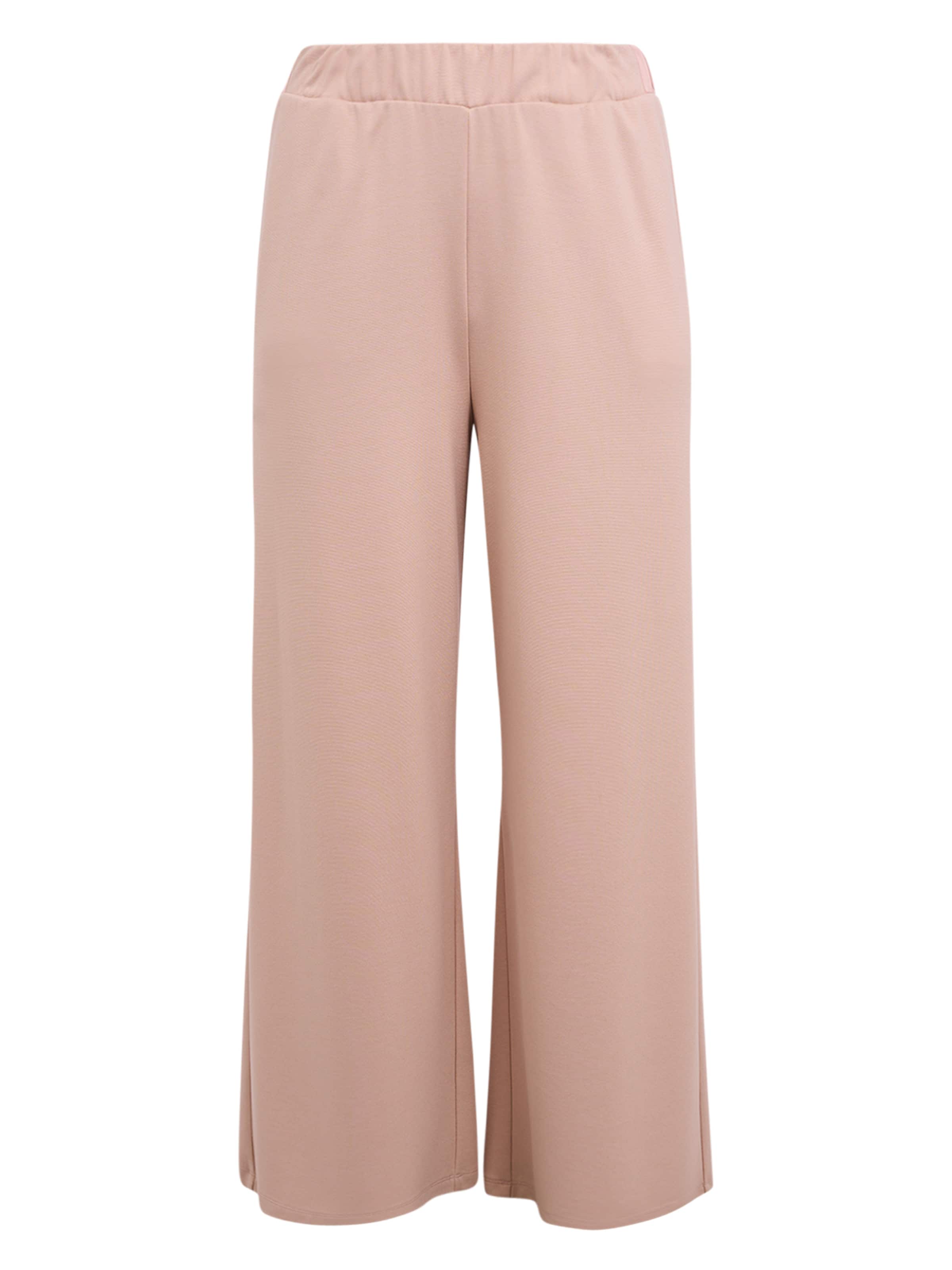 YOEK Wide leg Trousers in Beige: front