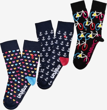 UNABUX Socks in Black: front