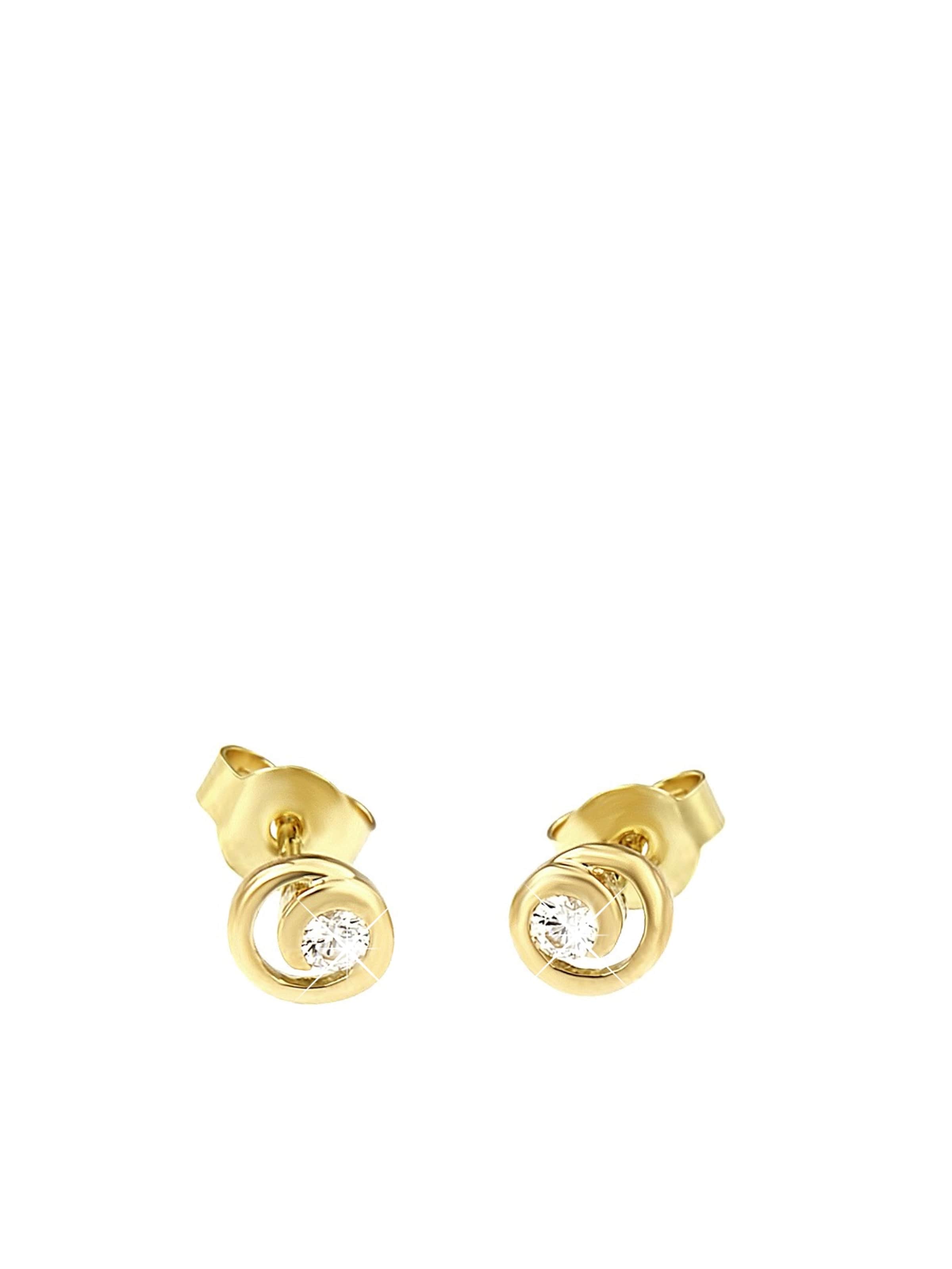 Lucardi Oorbellen in Goud: voorkant