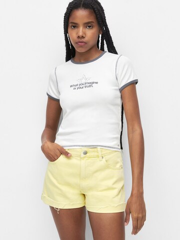 T-shirt Pull&Bear en blanc