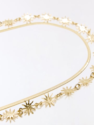 Bershka Belt in Gold