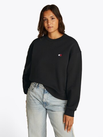 Felpa di Tommy Jeans in nero: frontale