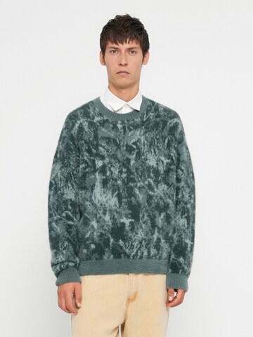 HOLLISTER Pulóver - zöld: elől