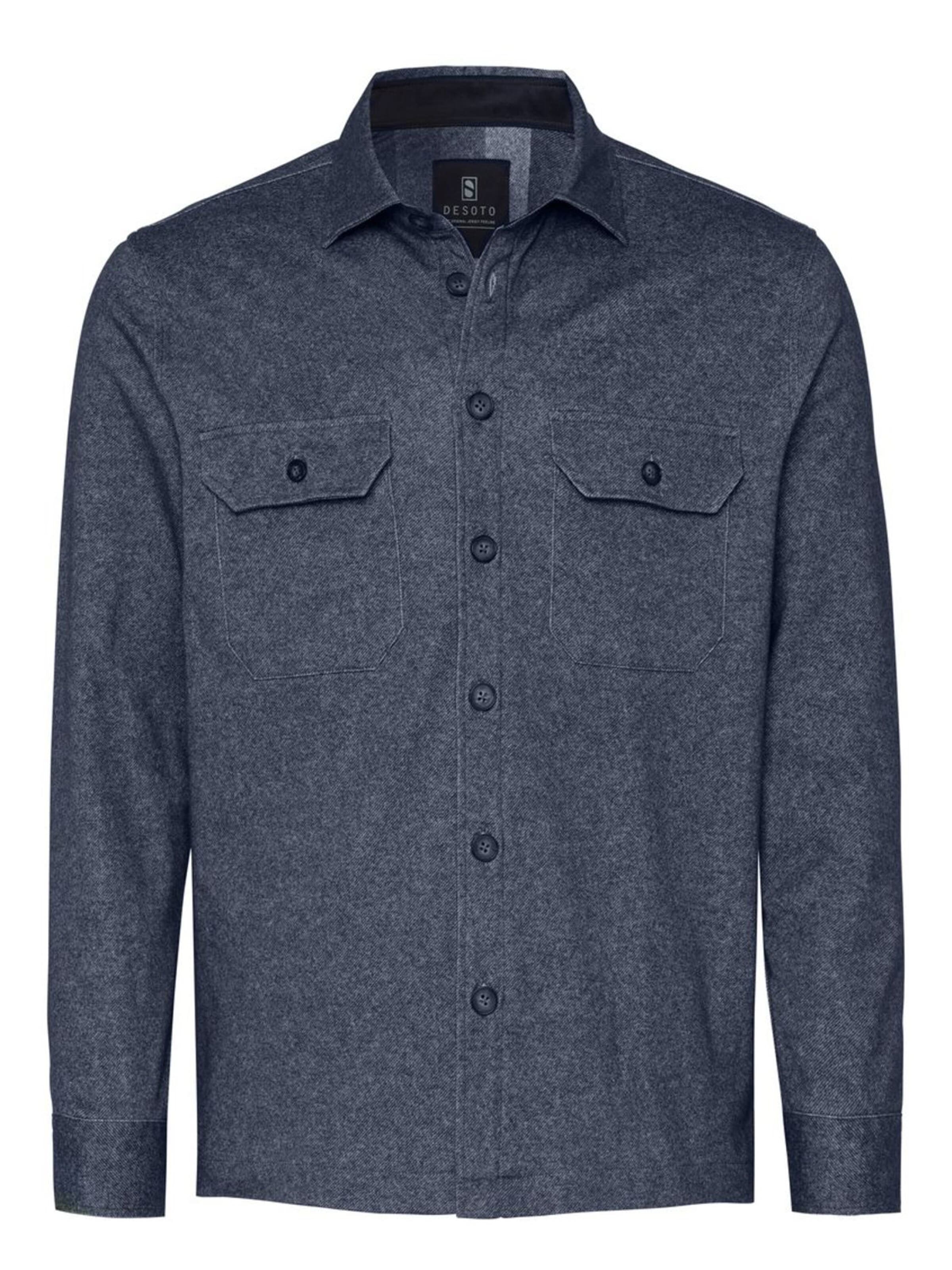 DESOTO Tussenjas in Blauw: voorkant