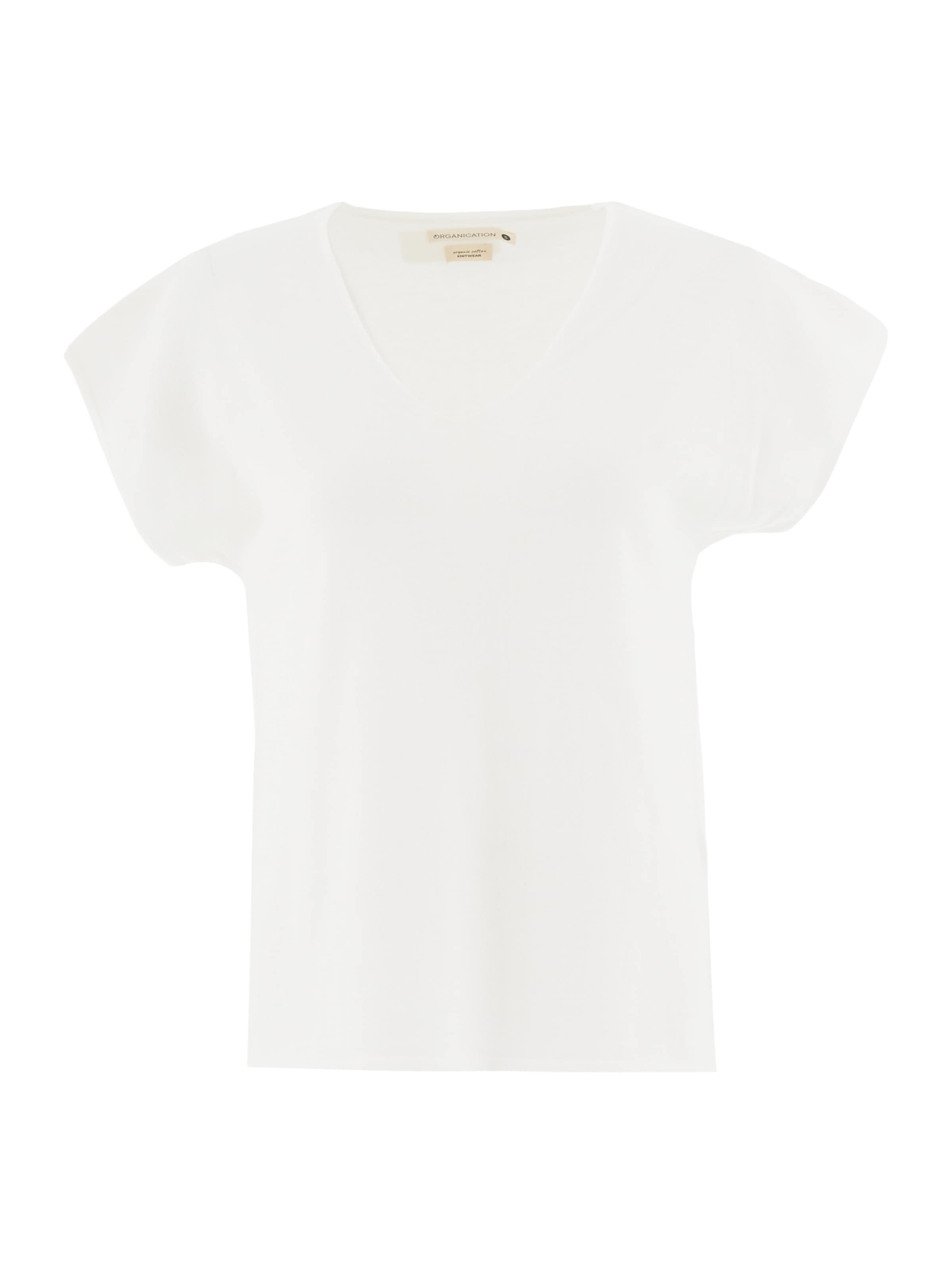Organication Pullover in Weiß: Vorderseite