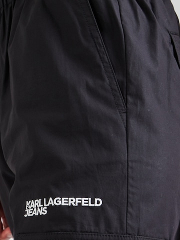 KARL LAGERFELD JEANS Свободный крой Брюки-карго в Черный