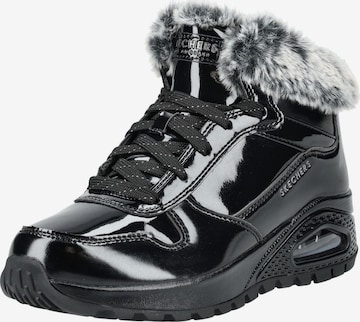 Stivaletto stringato 'Uno' di SKECHERS in nero: frontale