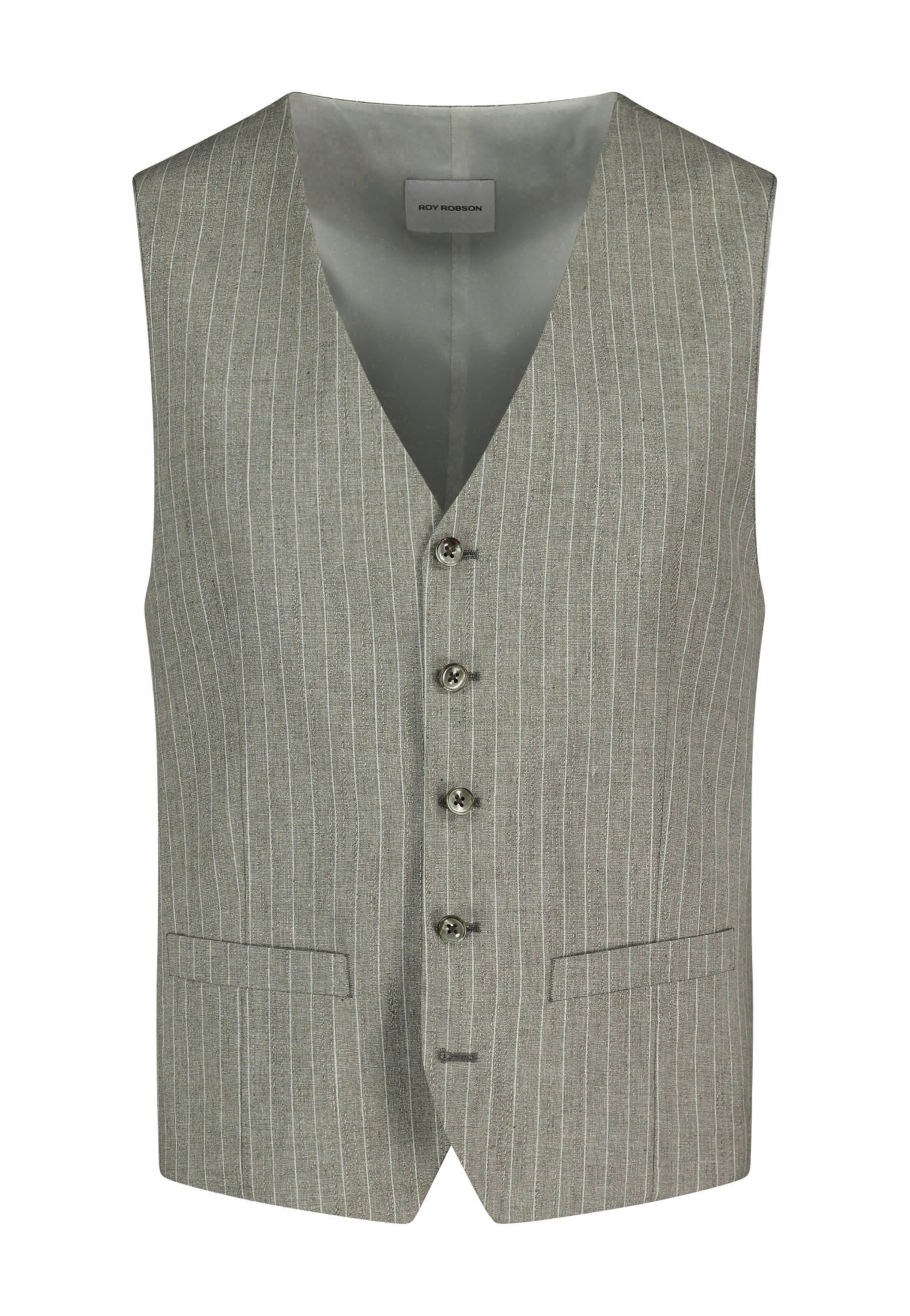 ROY ROBSON Gilet in Groen: voorkant