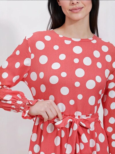 Bigdart Vestido de malha em amora / branco, Vista do artigo