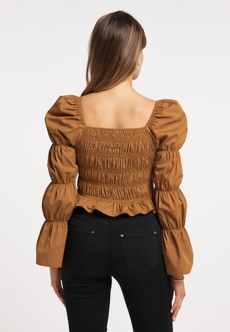 faina Blouse in Brown