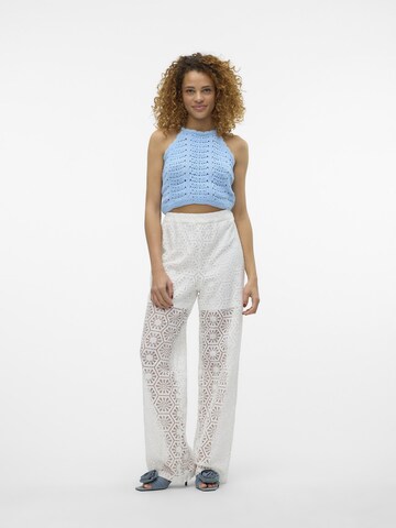 VERO MODA Wide leg Pants 'HONEY ' in White