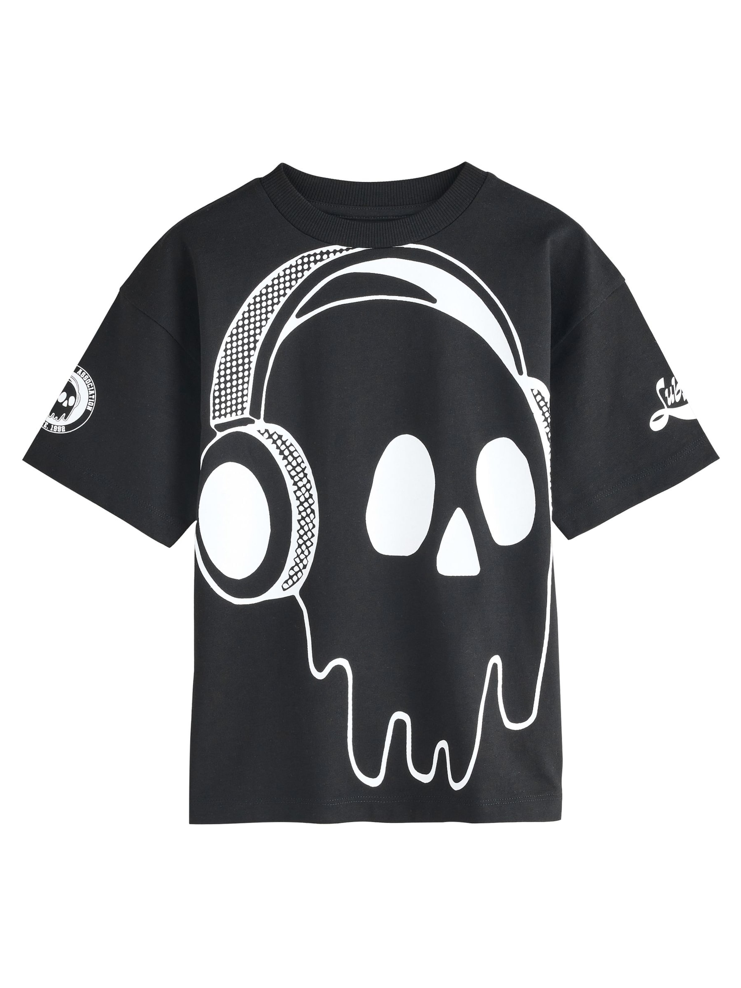 juoda Next Marškinėliai: priekis