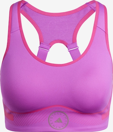 ADIDAS BY STELLA MCCARTNEY - Soutien Bustier Soutien de desporto 'Truepace' em roxo: frente