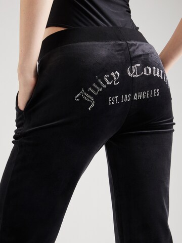 Juicy Couture Обычный Штаны 'CLASSIC' в Черный