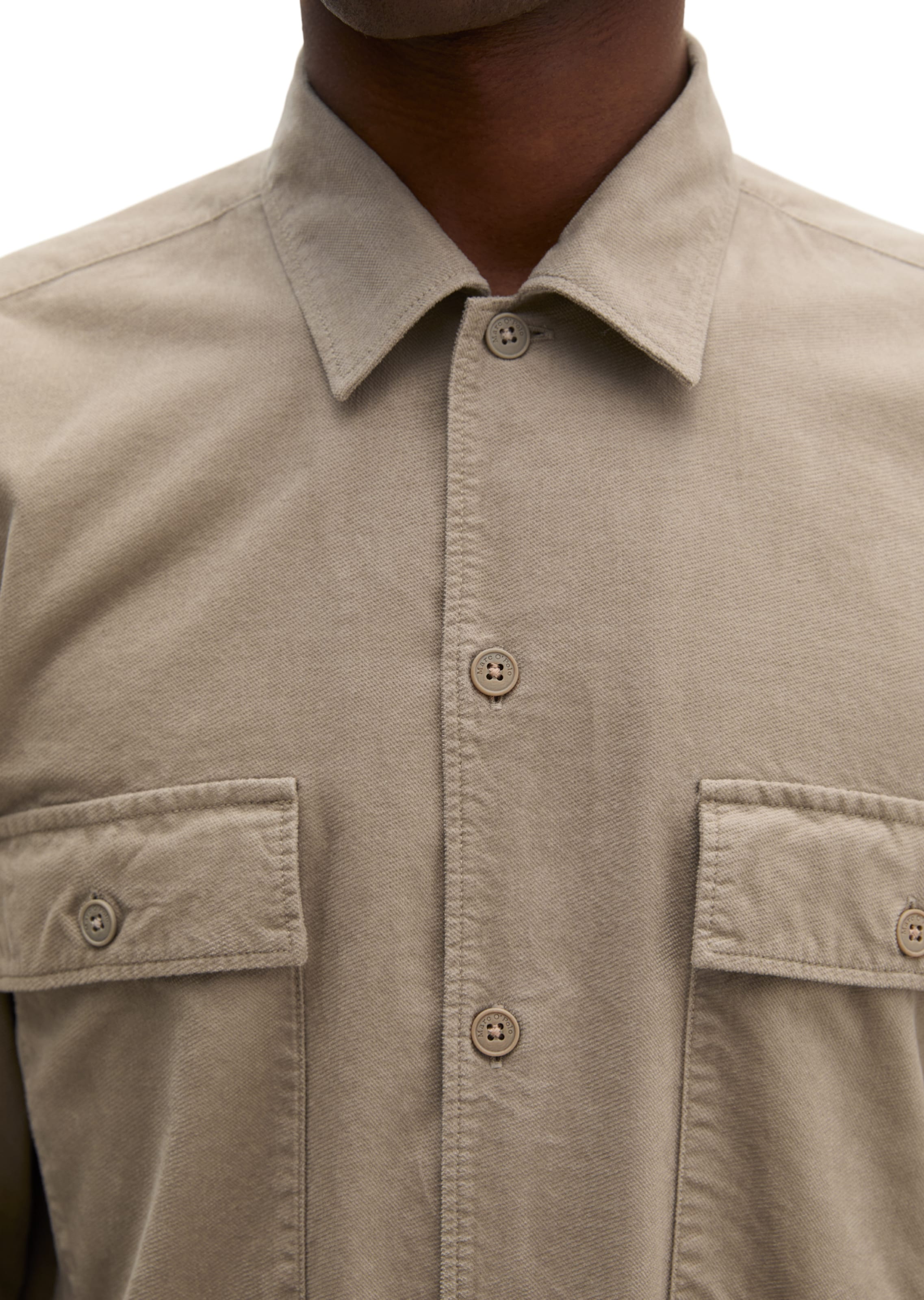 Marc O'Polo Regular fit Button Up Shirt in Beige