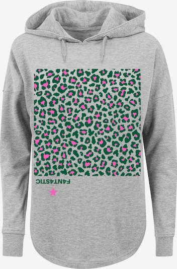 F4NT4STIC Sweatshirt in grau / grün / pink, Produktansicht