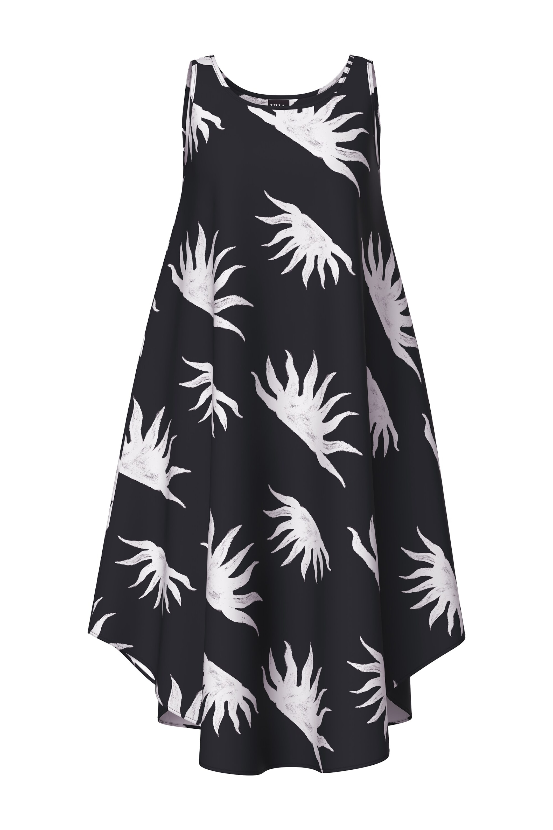 Ulla Popken Summer dress in Black: front