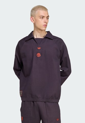 Sweat-shirt 'FC Bayern München Terrace Icons' ADIDAS ORIGINALS en violet