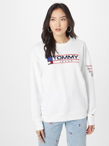 Sweat-shirt 'Modern Sport 1' Tommy Jeans en blanc : devant