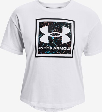 Tricou funcțional 'Glow' de la UNDER ARMOUR pe alb