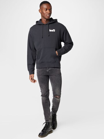 LEVI'S ® Klasický střih Mikina 'Relaxed Graphic Hoodie' – černá