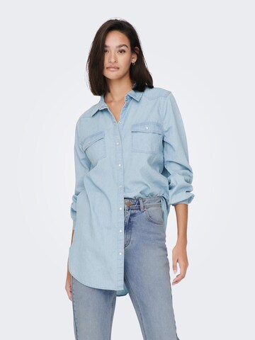 JDY Blouse 'BELLA' in Blue: front