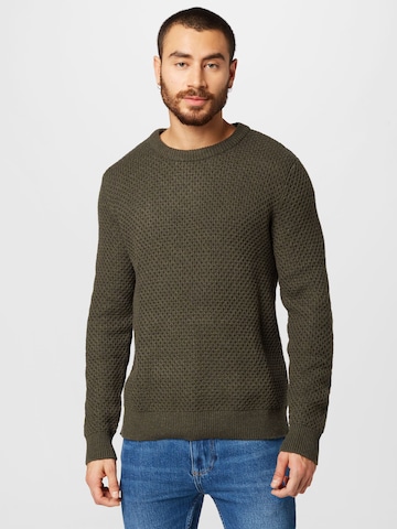 Pull-over 'AVIAN' SELECTED HOMME en vert : devant