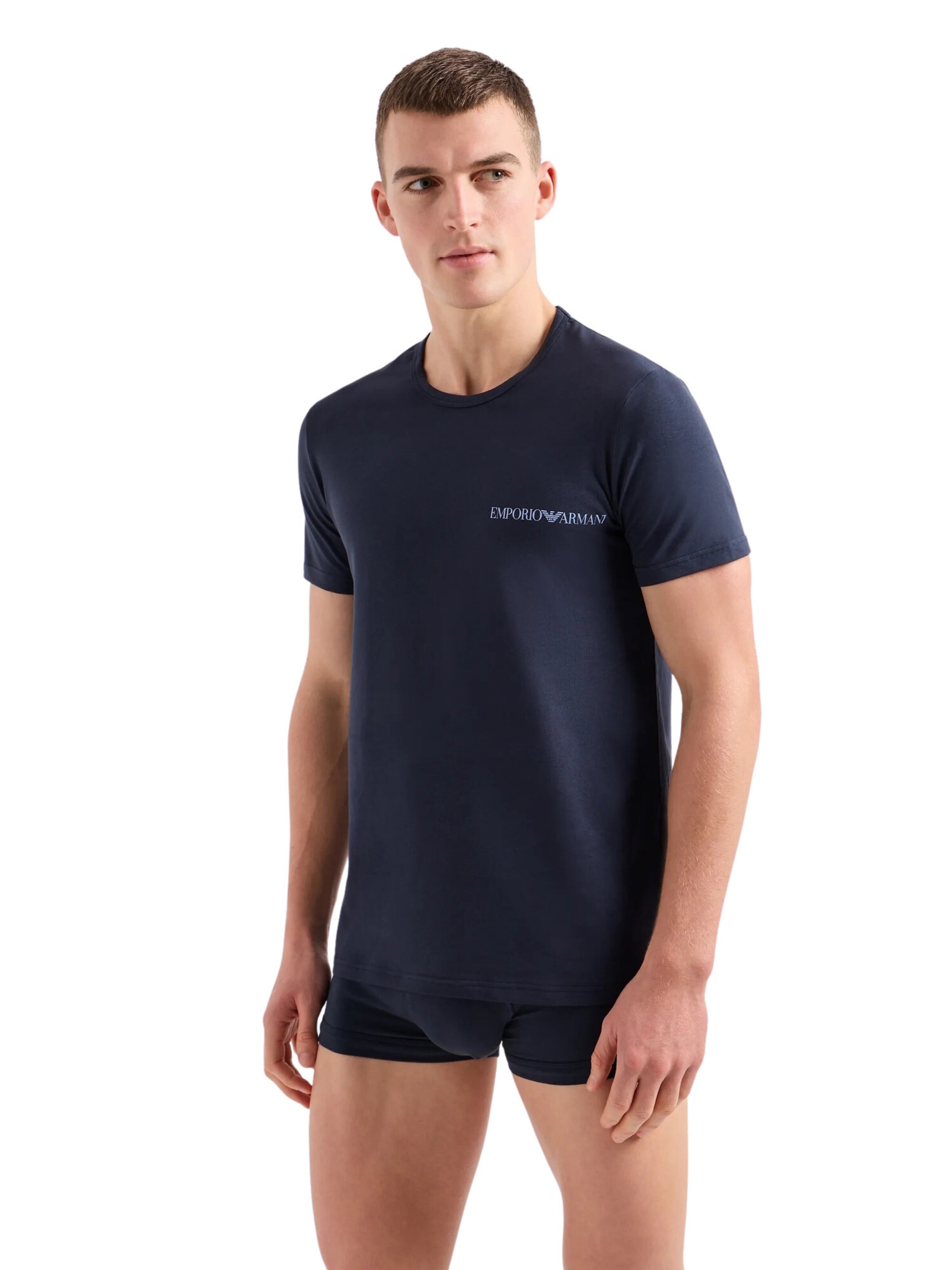 Emporio Armani T-Shirt in Blau: Vorderseite