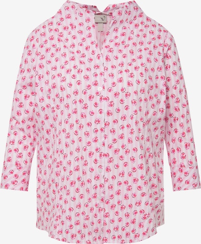 Ulla Popken Bluse in pink / weiß, Produktansicht