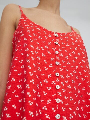 EDITED - Vestido de verão 'Lila' em vermelho