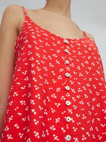 EDITED Poletna obleka 'Lila' | rdeča barva